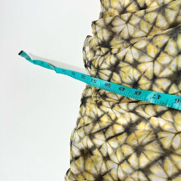 Banana Republic Tiered Dress Womens Medium Ruffle Halter Neck Keyhole Maxi New - Picture 6 of 11